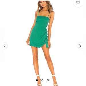 Lovers + friends green mini dress. Barely worn. Good condition.